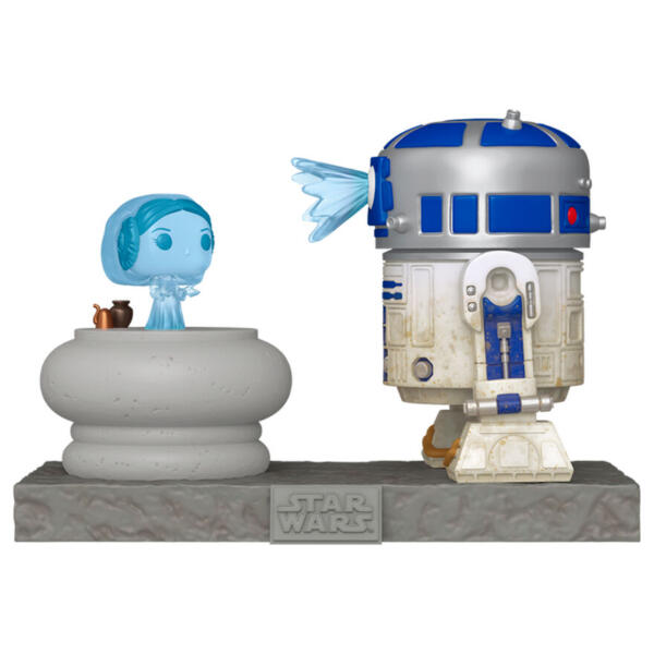 Figura POP Deluxe Star Wars R2-D2 and Princess Leia Hologram - Imagen 2