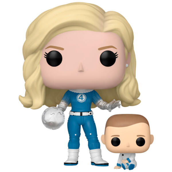Figura POP Marvel Los 4 Fantasticos Mujer Invisible & Franklin - Imagen 2