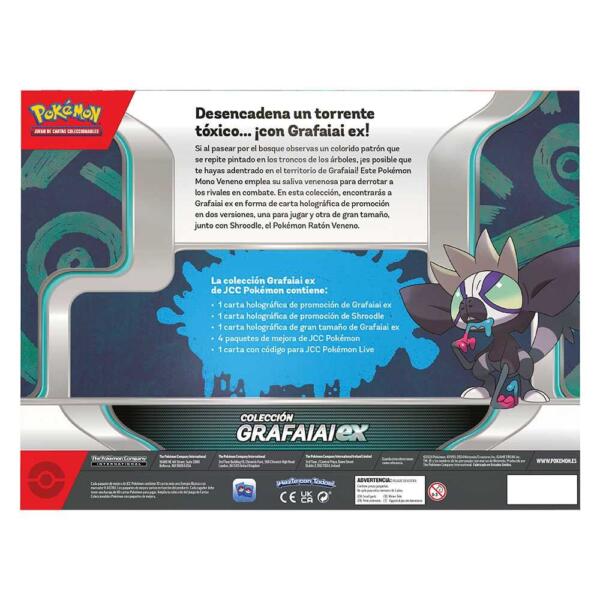 Blister cartas Grafaiai ex box Pokemon español - Imagen 2