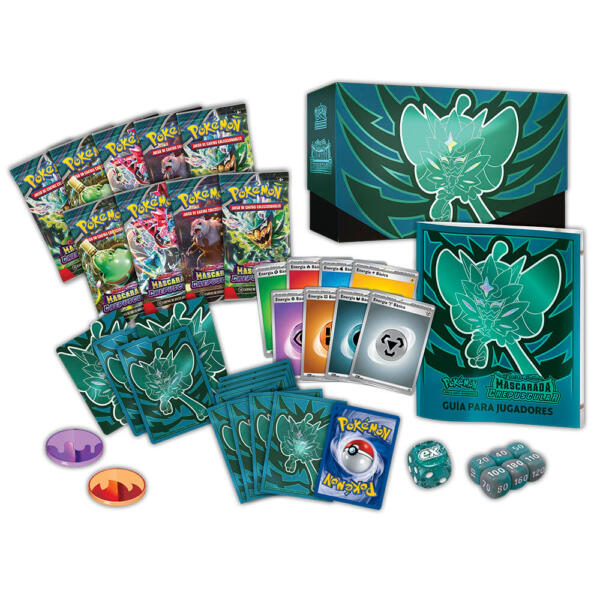 Estuche cartas Mascarada Crepuscular Escarlata y Purpura Pokemon Español - Imagen 3