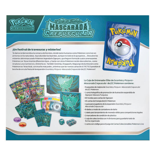 Estuche cartas Mascarada Crepuscular Escarlata y Purpura Pokemon Español - Imagen 4