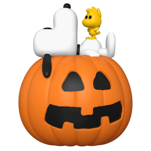 Figura POP Deluxe Peanuts Snoopy & Woodstock with Pumpkin - Imagen 2