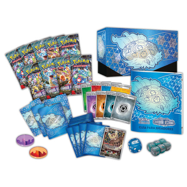 Estuche Entrenador Elite Corona Astral Escarlata & Purpura Pokemon español - Imagen 3