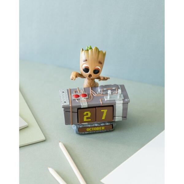 Calendario Perpetuo 3D Groot Death Button Guardianes de la Galaxia Marvel - Imagen 4