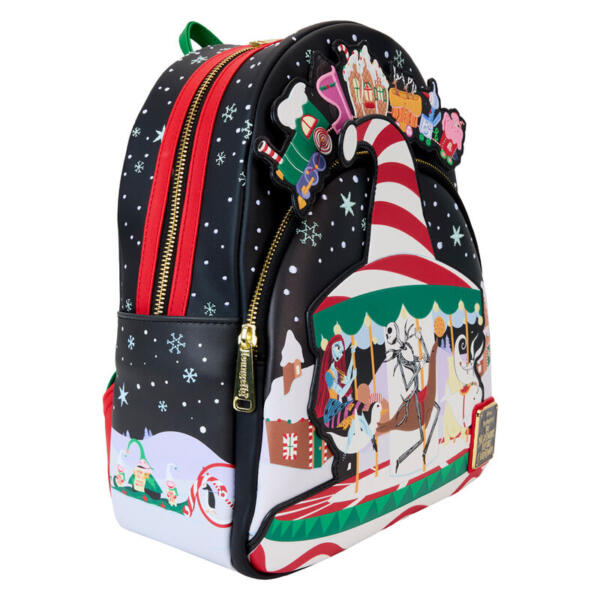 Mochila Journey to Christmas Town Pesadilla Antes de Navidad Disney Loungefly - Imagen 4