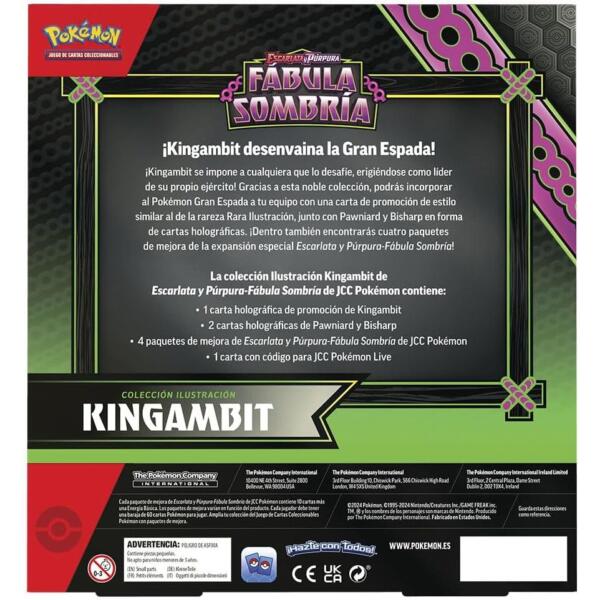 Blister juego cartas coleccionables Kingambit Fabula Sombria Pokemon español - Imagen 2