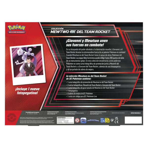 Blister cartas Mewtwo ex del Team Rocket Juntos de Aventuras Pokemon español - Imagen 2