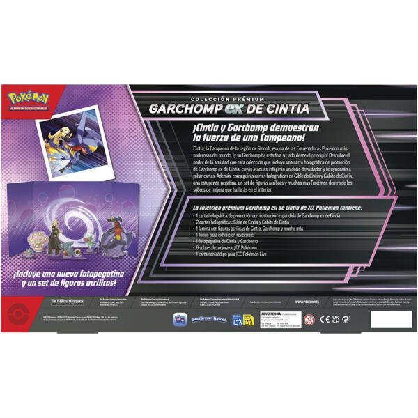 Blister cartas Garchomp ex de Cintia Juntos de Aventuras Pokemon español - Imagen 2