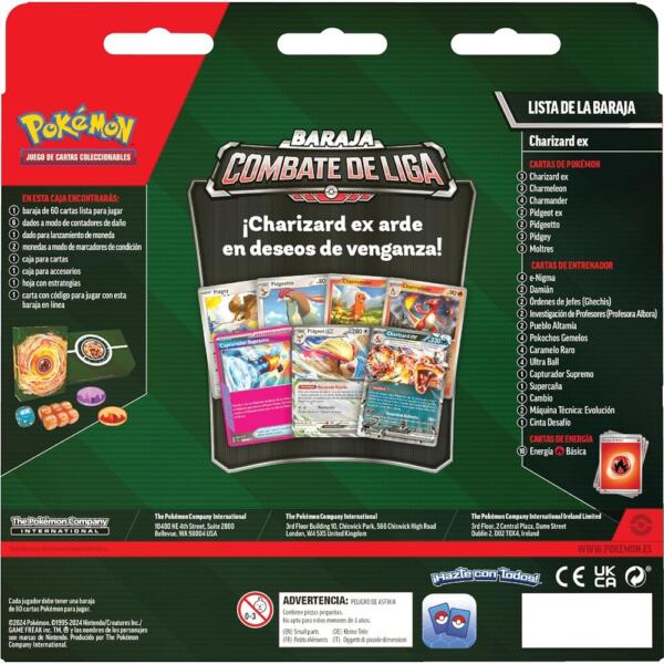 Juego cartas baraja Charizard Pokemon español - Imagen 2