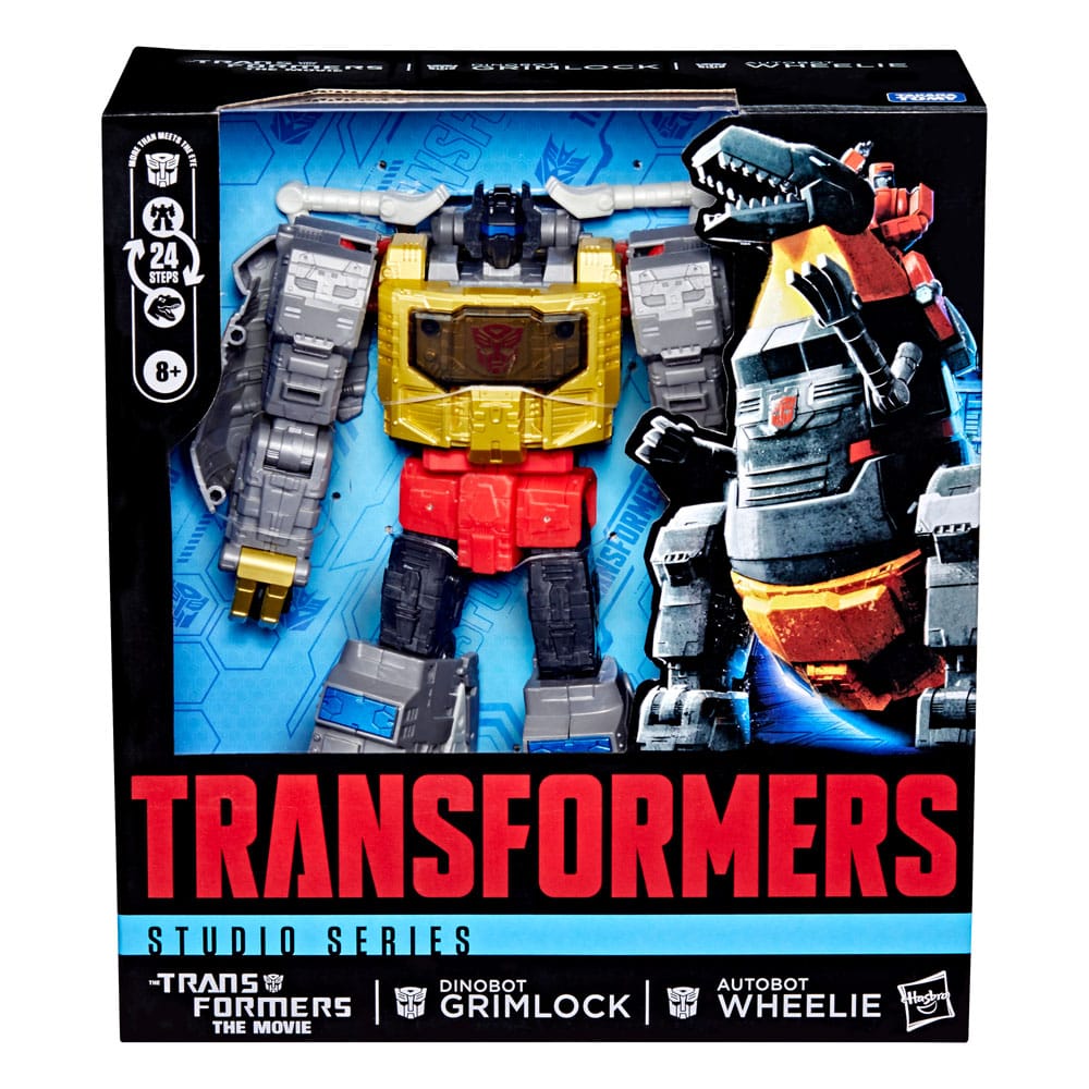 The Transformers: The Movie Studio Series Leader Class Figura Dinobot Grimlock & Autobot Wheelie - Imagen 3