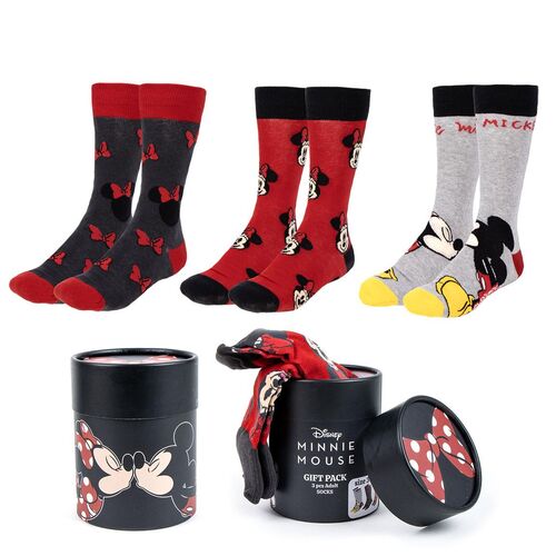 Set 3 calcetines Minnie Disney adulto surtido - Imagen 2