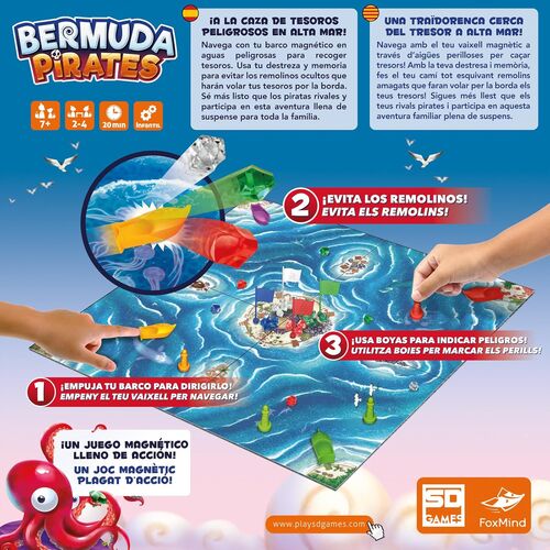 Juego de mesa Bermuda Piratas español - Imagen 5
