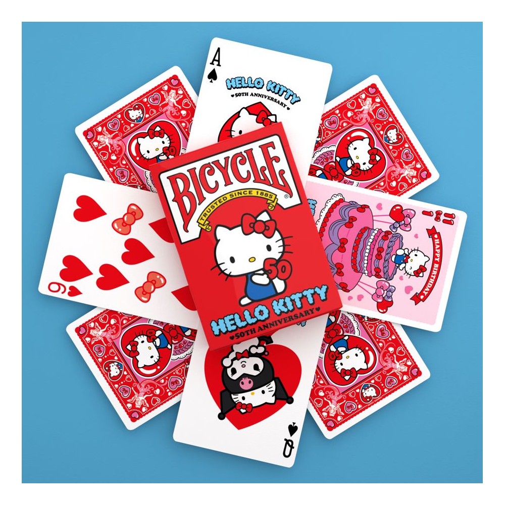 NAIPES - BARAJA BICYCLE HELLO KITTY - Imagen 2