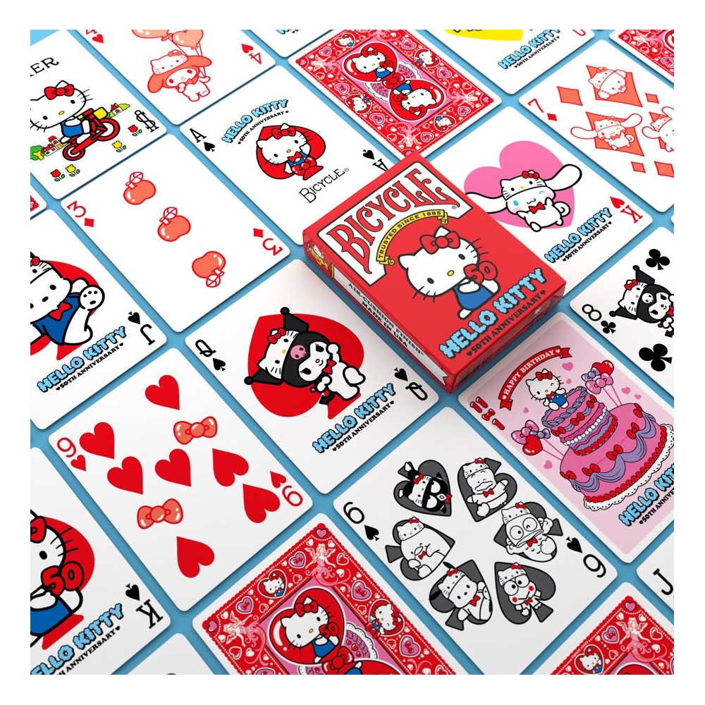 NAIPES - BARAJA BICYCLE HELLO KITTY - Imagen 3