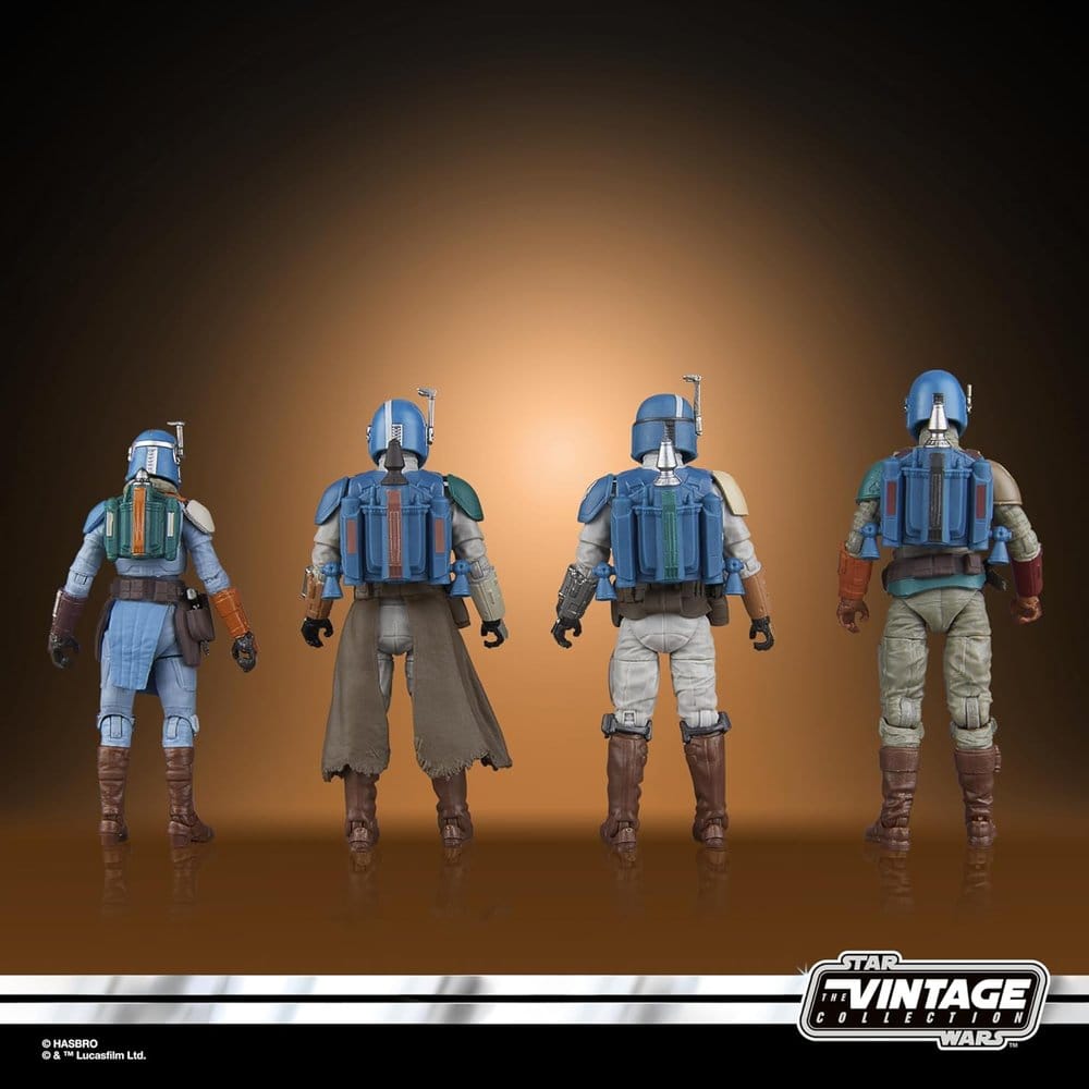Star Wars The Mandalorian Vintage Collection Pack de 4 Figuras Mandalorian Shriek-Hawk 10 cm - Imagen 4