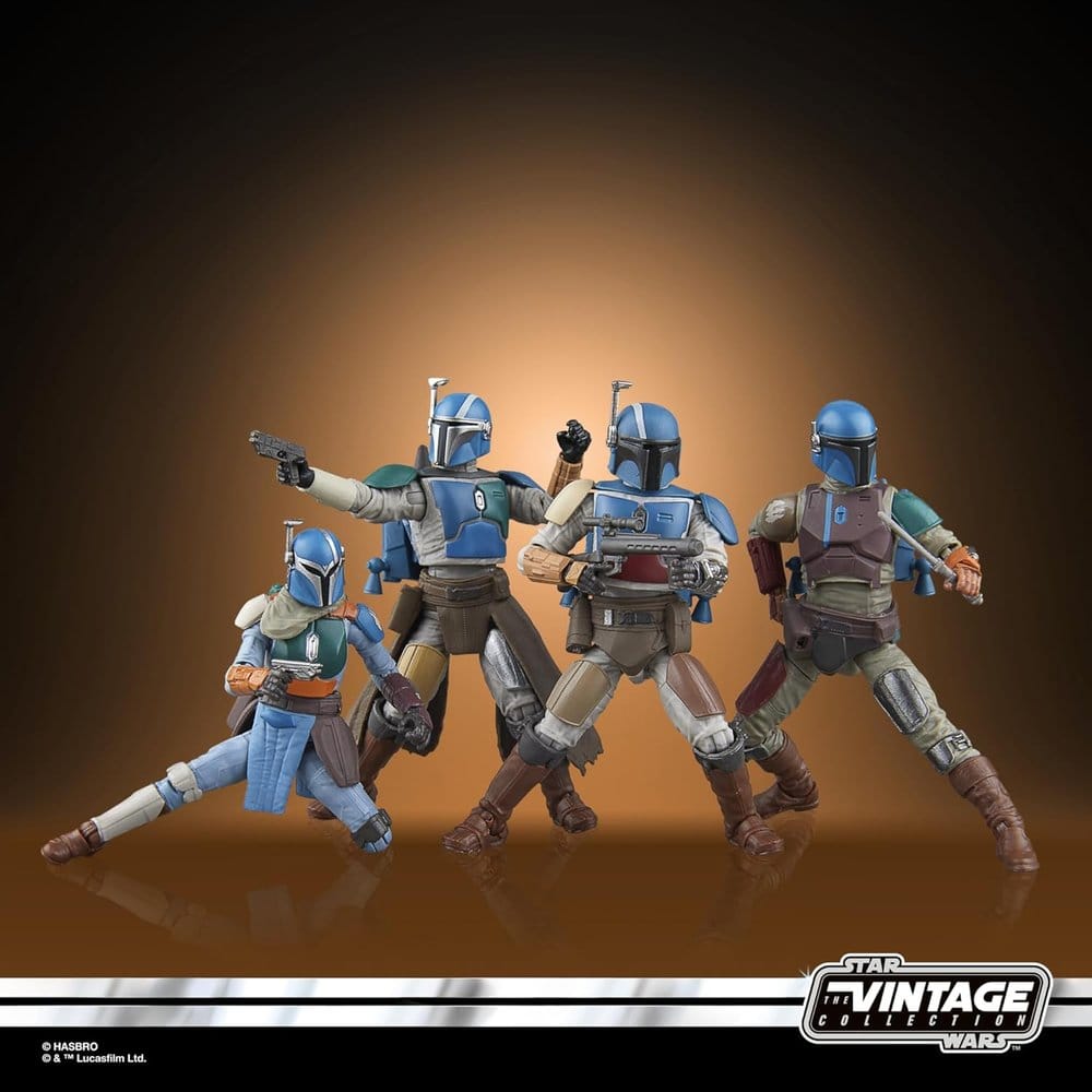 Star Wars The Mandalorian Vintage Collection Pack de 4 Figuras Mandalorian Shriek-Hawk 10 cm - Imagen 3