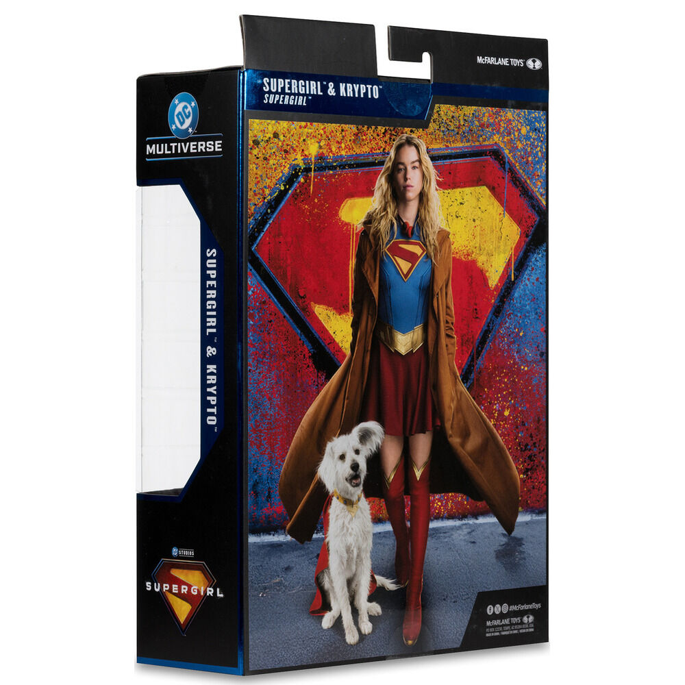 Figura Supergirl & Kripto Gold Label Collection Deluxe Theatrical Edition Supergirl DC Comics 18cm - Imagen 4