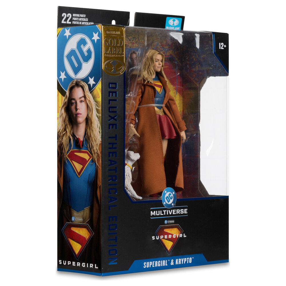 Figura Supergirl & Kripto Gold Label Collection Deluxe Theatrical Edition Supergirl DC Comics 18cm - Imagen 5