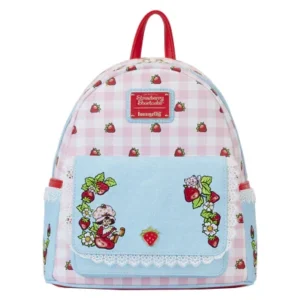 STRAWBERRY SHORTCAKE - Denim - Mini mochila LoungeFly