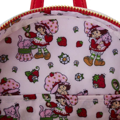 STRAWBERRY SHORTCAKE - Denim - Mini mochila LoungeFly - Imagen 4