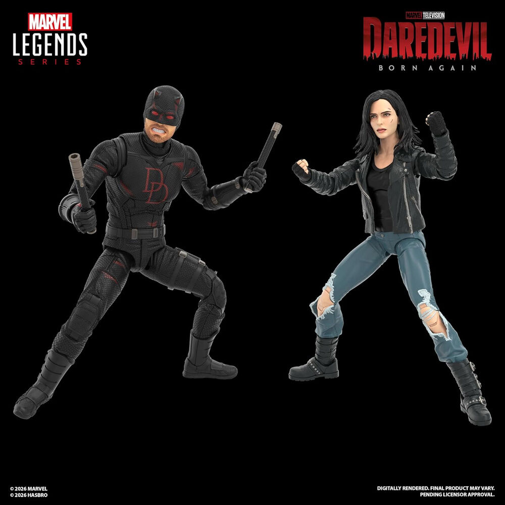 Figura Daredevil & Jessica Jones Daredevil Born Again Marvel Legends 15cm - Imagen 4