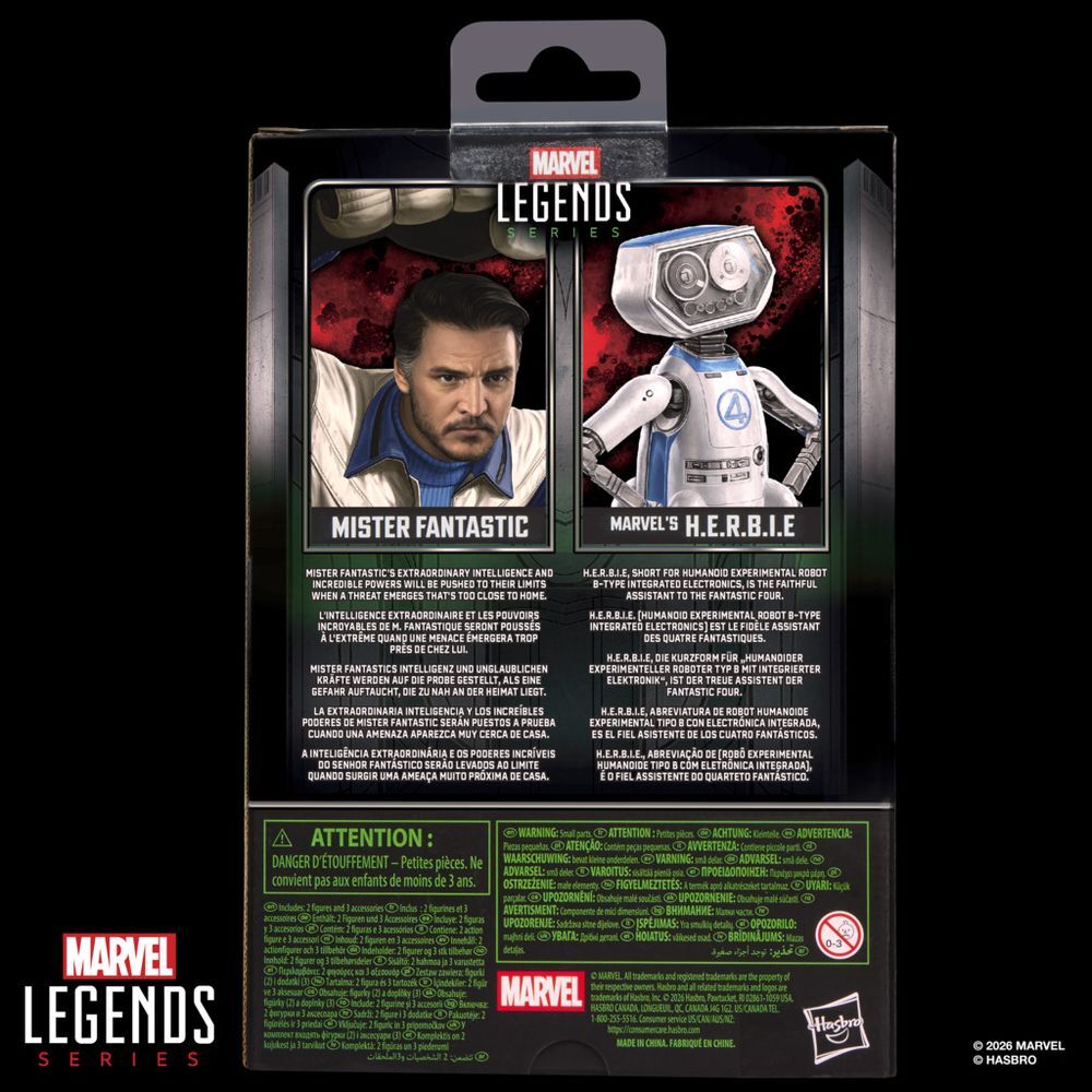 Figura Mister Fantastic and Marvels H.E.R.B.I.E Avengers Doomsday Marvel Legends Series 15cm - Imagen 2