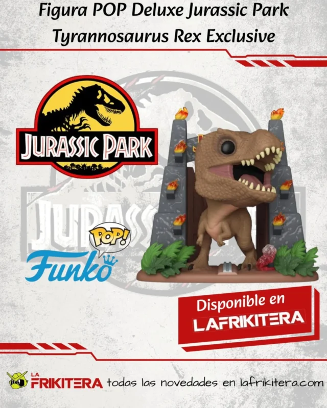 🦖¡Desata el terror prehistórico en tu colección!🦖
Hazte con el Funko pop del mítico T-Rex de Jurassic park,una figura que rugirá en tu estantería y captura la esencia misma del caos jurásico
Consiguelo en lafrikitera

🔗lafrikitera.com

#jurassicpark  #t-rex #dinosaur #funkopop #funko 
#coleccionismo #friki #tiendaonline #tiendafriki