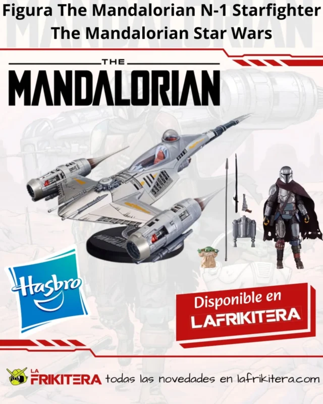🔥¡Este es el camino!🔥
¡Prepárate para la aventura con la figura de don djarin y grogu con su impresionante starfighter N-1
Consiguelo en la frikitera de la mano de hasbro .

🔗la frikitera.com

#mandalorian #grogu #starwars #starfighter #hasbro 
#coleccionismo #tiendaonline #friki #thisistheway #figurasdeaccion #mando #dindjarin